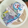 Guarda-chuva Transparente com Design de Gato Branco, Totalmente Automático, Estilo Anime, Manual, Fofo, Alto Valor Estético, Dobrável, para Influenciadoras Femininas, Crianças, Desenhos Animados, Estudantes