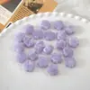 Color sólido degradado acrílico flor de cinco pétalos cuentas sueltas accesorios para joyería DIY cadena de teléfono colgante de bolsa kit de material para abalorios de agujero grande