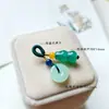 Ágata Natural Jade Cuentas Sueltas Jade Esmaltado Calabaza Pequeña Pulsera Tejida a Mano DIY Colgante para Joyería Accesorios