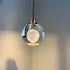 Lámpara de araña moderna minimalista de lujo ligero para mesita de noche de dormitorio principal, lámpara de comedor, araña de cristal ultrachica de diseñador para pared de fondo de sala de estar