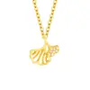 Yinyiyuantong collar de plata pura S925 "Tres Vidas de Felicidad" con hoja de ginkgo para mujer, cadena versátil para la clavícula con doble hoja de ginkgo, personalizada y elegante