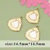 Venta Caliente Transfronteriza Romántico Francés Acero de Titanio Incrustado con Nácar Blanco DIY Moda Colgante Pendientes Collar Joyería Colgante