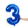 Globos de Aluminio con Números Azul Oscuro Mediano de 28 Pulgadas 0-9 Globos de Número de Aluminio para Decoración de Aniversario y Cumpleaños Venta al por Mayor