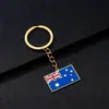 Colgante de Acero Inoxidable con Goteo de Aceite de Venta Caliente Transfronteriza Colgante Australiano para Hombres y Mujeres Estilo Étnico Anillo de Llavero Cadena