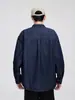 Ropa para Hombre Fengshe / Camisa de Mezclilla Casual para Hombre 2025 Otoño/Invierno Ropa de Trabajo Vintage Estilo Francés Camisa Relajada de Manga Larga