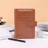 Set Transfronterizo Patrón Cocodrilo Cuaderno Macaron Cuaderno de Presupuesto Bloc de Notas Billetera Libro de Hojas Sueltas