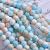 Novo 10mm Jade Esmagado Gelo Crack Contas de Porcelana Candy Color Glaze Contas Redondas DIY Pulseira Jóias Acessórios Material Contas a Granel