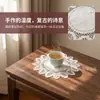 Manteles individuales, posavasos, bases para jarrones, tapetes de mesa, tapetes decorativos para el hogar, manteles sencillos, paños a prueba de polvo de encaje francés con diseño de pétalos, fábrica
