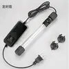 Lámpara de Esterilización UV para Acuario, Lámpara de Esterilización Ultravioleta para Estanques de Peces, Lámpara de Acuario con Interruptor Temporizador, Luz Ultravioleta para Purificación de Agua de Estanques