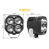 Foco para coche de 3 pulgadas 40W 5D luz amarilla blanca lejana y cercana foco cuadrado luz auxiliar para barra delantera luz de inspección foco potente