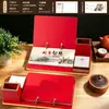 Ano do Carneiro 2027 Calendário de Mesa de Couro Personalizado de Ano Novo com Porta-Caneta Planejador Semanal Calendário Ornamento Calendário Semanal Personalizado