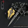 Jogo Warcraft Arredores Lich King Dor do Gelo 22cm Conjunto Espada Escudo Artesanato Totalmente Metálico Enfeites