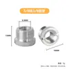 Adaptador de Suporte de Microfone Braço Articulado Suporte Antichoque Clipe de Plástico Porca de Conversão Rosca 1/4 Rosca 3/8 para 5/8 Alumínio Cobre