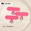 DIY Fita Colorida de Tecido Oxford com Fivela Alça de Celular Clipe Anti-Perda Inserção Adesivo Traseiro Fivela Almofada de Celular
