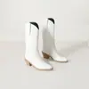 Botas de cuero para mujer de otoño e invierno, a media pantorrilla, punta redonda, antideslizantes, suela suave, tacón cuadrado, talla grande, ligeras, sin cordones, botas Martin de color liso para mujer