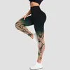 Novas Calças Esportivas Fitness Tie Dye Gradiente para Yoga, Collants Esportivos, Collants Fitness Elásticos de Nove Pontos para Levantar o Bumbum Cor de Pêssego