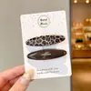 Pinza para el pelo de estampado de leopardo para mujer, estilo nuevo, para flequillo y cabellos sueltos, pinza lateral invisible estilo coreano, accesorio para el cabello