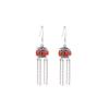 Pendientes de plata de ley S925 con diseño de ciervo, estilo sureño, estilo retro, estilo antiguo, estilo chino, estilo reunión, estilo nacional, con gancho para la oreja.