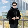 Nueva Chaqueta con Capucha de Invierno para Hombre Color Sólido Moda Cálida para Hombre Engrosada Cálida Piel de Visón Ropa para Hombre Abrigo Top