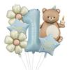 Nuevo Globo de Película de Aluminio de Pastel Mágico de Oso Set Número 32 pulgadas Garra de Oso Fiesta de Cumpleaños Infantil Accesorios para Fotos