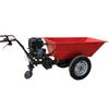 Camión volquete gris pequeño de empuje y tracción, sitio de construcción, camión volquete de gasolina, granja agrícola, transporte de corta distancia, camión alimentador