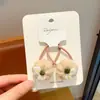 Novo Laço de Cabelo de Lã com Desenho Animado Doce de Morango e Abóbora Coreano Lindo Versátil Laço de Cabelo para Menina Acessórios de Cabelo