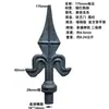 Colección Completa de Accesorios de Hierro Forjado Hierro Macizo Hierro Forjado Cabeza Puntiaguda Punta de Lanza para Puerta Valla Punta de Lanza Soldable No Fundido