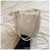 Bolsa Balde Rachada Fashion Feminina Chegada Nova 2024 Estilo Popular Bolsa de Ombro Estilo Coreano Nicho Estilo Ocidental Bolsa Geral