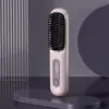 Pente Alisador de Cabelo Transfronteiriço Novo LCD Carregamento Sem Fio Alisador de Cabelo Íon Negativo Não Danifica o Cabelo Mini Portátil Pente Modelador