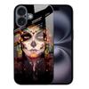 Adequado para Capa de Celular de Vidro Temperado Apple 18Promax Caveira Iphone17 Transfronteiriço 14Pro Maquiagem 13