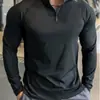 Talla Extra Grande 150 kg Ropa Deportiva de Manga Larga de Secado Rápido para Pareja para Hombres y Mujeres, Ropa de Fitness Ajustada, Camiseta de Entrenamiento de Media Cremallera para Primavera y Verano