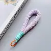 Cordão de Pelúcia Colorido Dopamina Chaveiro de Câmera Corda de Pulso Anti-Perda Bolsa para Garrafa de Água Cordão Curto Trançado