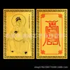 En Stock 2027 Año del Cordero Ding Wei Tai Sui Tarjeta Dorada General Cai Ming Aleación Metálica Tarjeta Venta Directa de Fábrica