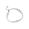 Pulseira de pérola em prata de lei S925 feminina simples delicada elegante elegante doce pulseira luxo leve alta qualidade pulseira para namoradas
