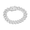 Amazon accesorios populares personalizados Hip hop rap europeo y americano Pulsera de hombre con diamantes completos Pulsera de hombre de moda hip hop