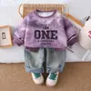 Sudadera Nueva para Niños Primavera y Otoño 2025 Casual Versátil Moderna Conjunto de Dos Piezas para Bebé Niña Venta al por Mayor de Fábrica