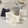 "Tiempo Romántico" Estilo Japonés Dulce Floral Niñas Ropa Interior de Algodón Puro Cintura Media Entrepierna Extendida Calzones Cómodos Transpirables para Mujer