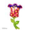 Balão de folha de alumínio em forma de flor rosa girassol pequena margarida decoração de festa de aniversário balão de filme de alumínio de flor atacado