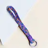 Cordón Tejido Colorido para Teléfono Móvil, Llavero Estilo Étnico, Correa de Mano, Estilo Pareja, Accesorios de Joyería Bohemia