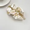 Presilha Banana de Cetim com Bolinhas Nuvem para Penteado Completo na Parte de Trás da Cabeça, Presilha de Rabo de Cavalo que Aumenta a Altura, Acessório de Cabelo, Ornamento de Cabelo Estilo Coreano para Meninas