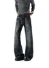 Jeans de perna longa e curva, calça reta de comprimento estendido para o verão, calça casual levemente flare, moderna e estilosa para adolescentes
