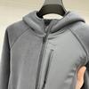 Otoño e Invierno Nuevo Chaqueta Casual para Hombre con forro polar Chaqueta Gruesa Cremallera Borde Gorro Terciopelo Olímpico Suéter Cálido Ropa de Invierno para Hombre