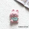 Lindo Animal Pequeño Brillante Accesorios Grandes de Resina para DIY Llavero Lindo Colgante de Dibujos Animados Cabello