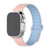 Adecuado para Correa de Apple Watch Iwatch Silicona Magnética Tres Cuentas Bicolor ApplewatchS10 Generación Correa de Reloj Deportivo