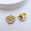 Cobre Banhado a Ouro Zircônia de Alta Retenção de Cor Pingente Borboleta Materiais para Acessórios de Joias Pulseira Colar Brinco Artesanal DIY