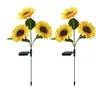 Fabricante de Luzes Decorativas Solares à Prova d'Água para Jardim, Parque, Villa e Gramado - Flor de Girassol Simulada