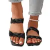 Chanclas de Moda Simples de Tira Única con Suela Plana de Talla Grande Sandalias de Nuevo Estilo de Verano Zapatos de Playa Chanclas 36-414243