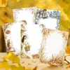 Papel de Material para História Retrô Série de Molduras Florais Rima Rasa Figuras Vintage Base para Decoração DIY Feita à Mão 20 Folhas 6 Estilos