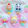 Popsicle de Dibujos Animados de Animales Conejo Panda Popsicle Accesorios de Resina Funda para Auriculares Portatarjetas Pasador Caja de Almacenamiento de Papelería Accesorios