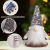 Muñeco navideño sin rostro con borde transfronterizo, sombrero de lentejuelas decorativo, adornos brillantes, lindo gnomo Rudolph